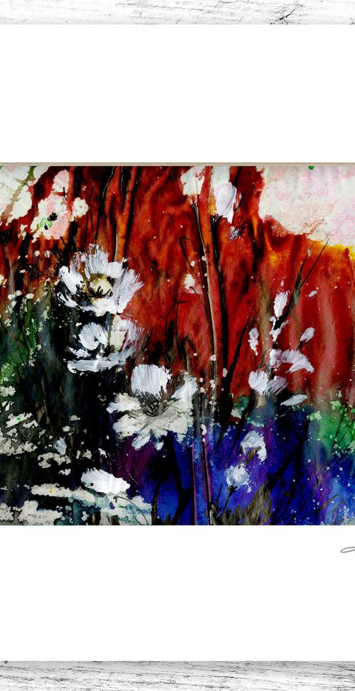 Mystic Garden 14 - Floral Painting by Kathy Morton Stanion by Kathy Morton Stanion
