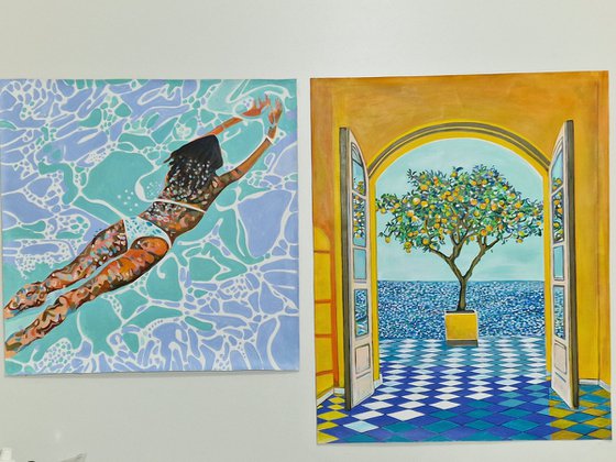 Underwater Pastel Green