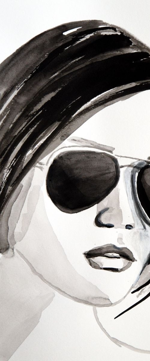 Girl with sunglasses by Alexandra Djokic