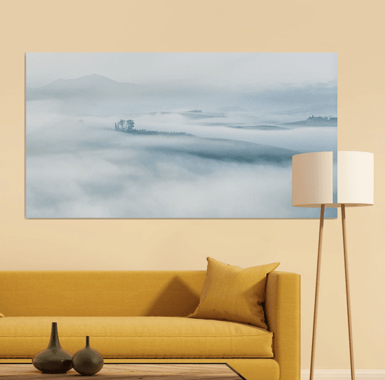 Island in the fog II. - Landscape in Tuscany - Limited edition 1 of 5