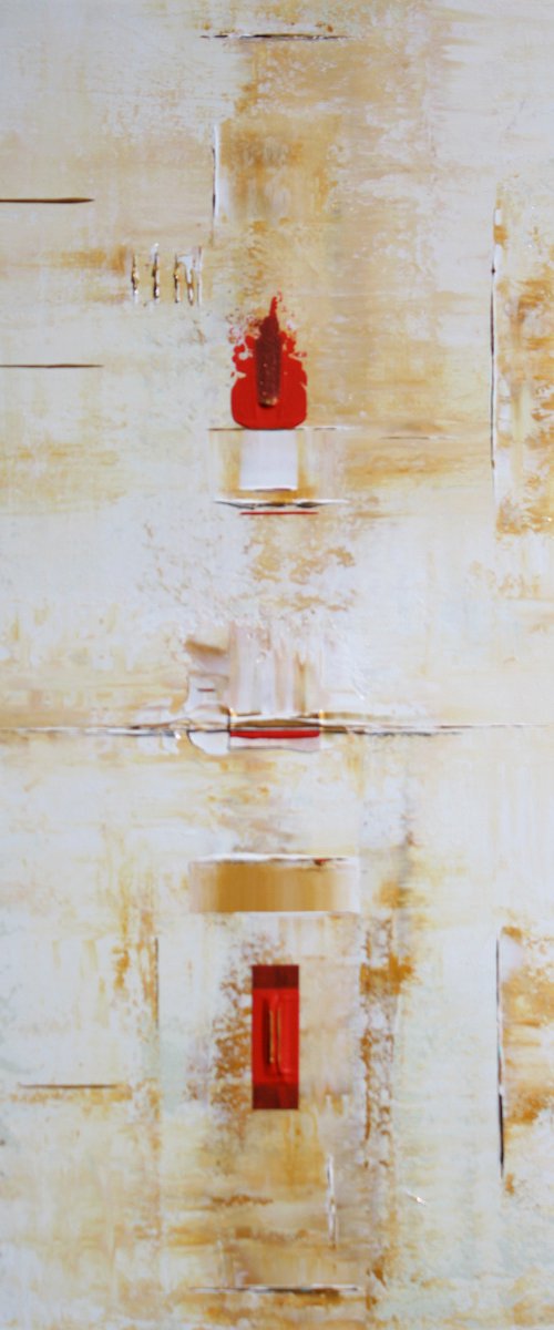 Abstract Red Ochre Patterns by Robert Lynn