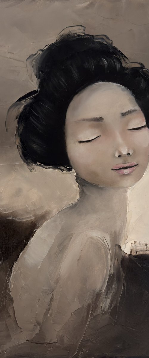Abstract Geisha Portrait by Daniela Nocito