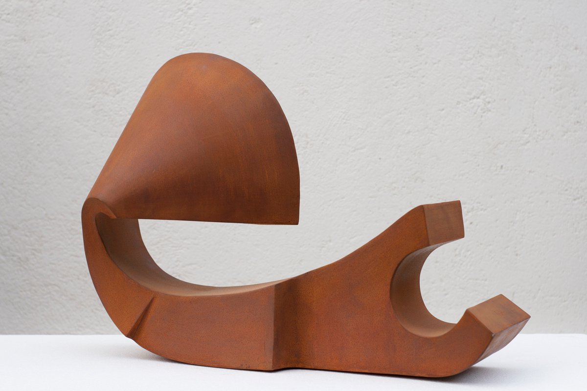 Geometric Animal Sculpture By Roberto Canduela Luengo, 26 X 18", Nautilus, Original Artwork