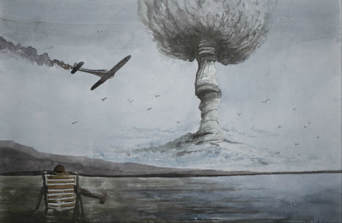 Photorealistic Landscape Watercolour By Eugene Gorbachenko, 24 X 17, Everything Will Be Fine, Original Artwork