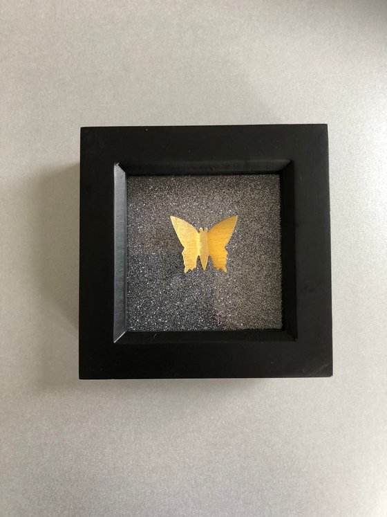 "The Rock Star " - Gold Leaf Butterfly Box