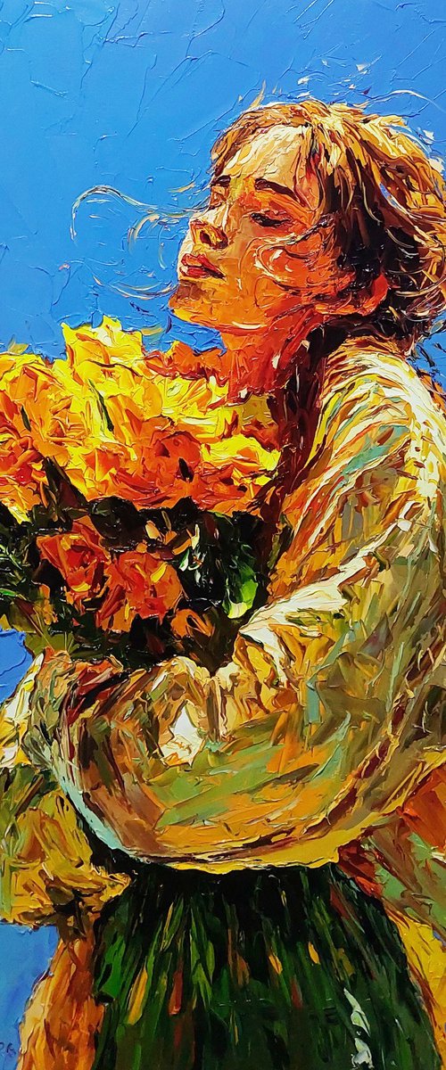 Arms Full of Yellow Roses by Andranik Harutyunyan