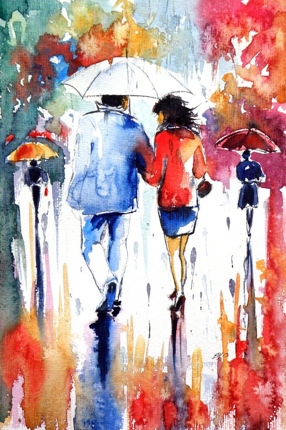Walk in rain III