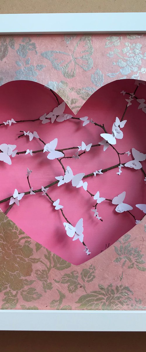 Cherry Blossom Heart (Pink) by Hernan Reinoso