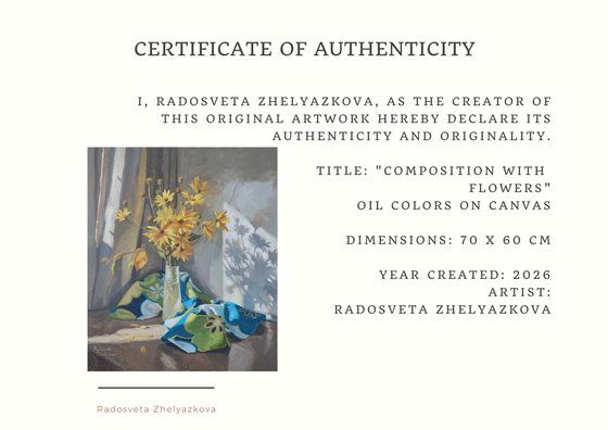 Composition with flowers