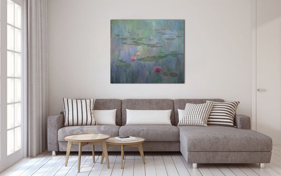 Water Lilies - Water Lilies large painting