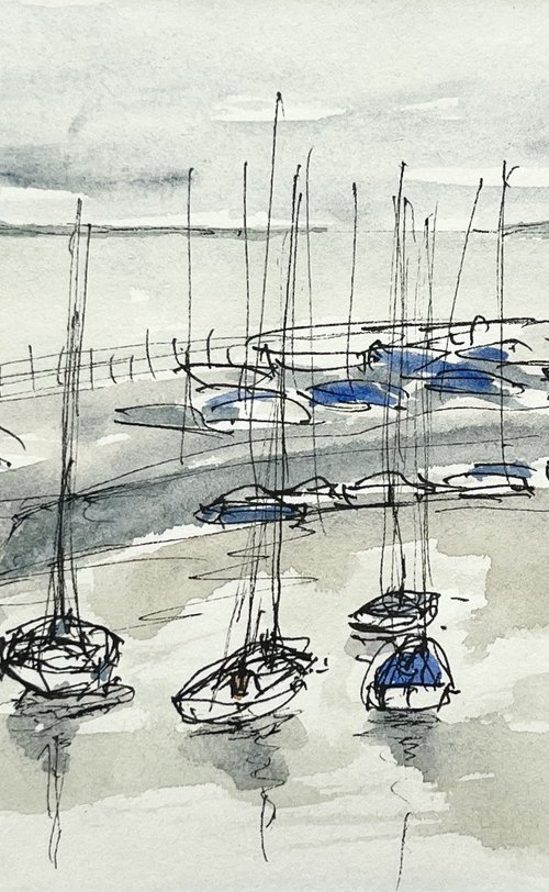 Hillhead Harbour by Michael Richards