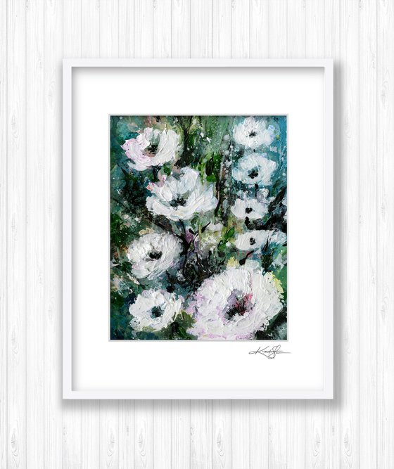 Floral Delight 57 - Textured Floral Abstract Painting by Kathy Morton Stanion