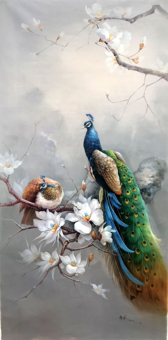 Pheasant and peacock