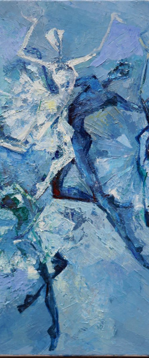 Dancers in Blue by Paola Minekov