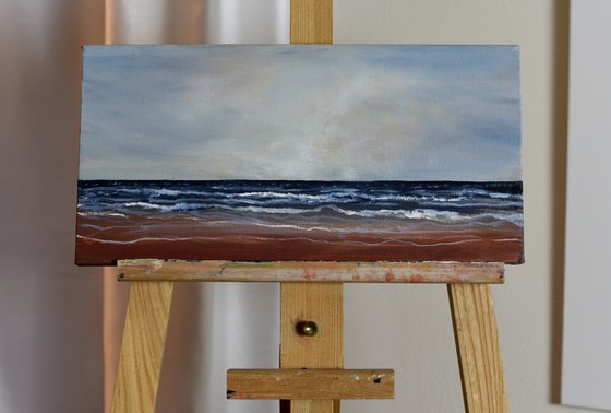 Autumn Beach Ocean Painting