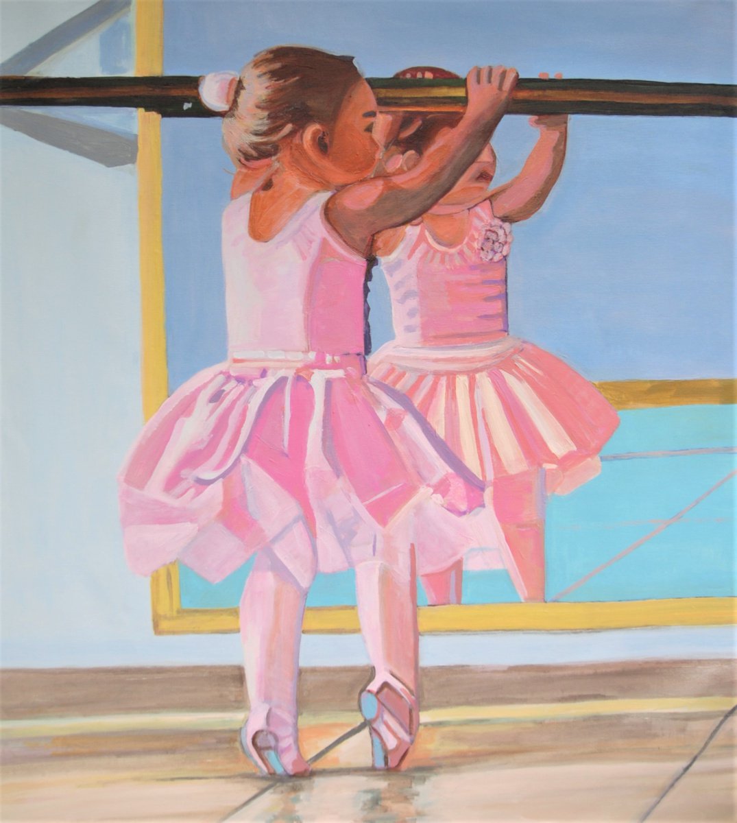 Little Ballerina / 100 x 90 x 5 cm by Alexandra Djokic