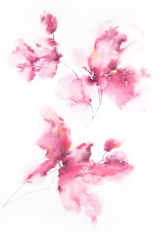 Pink flowers bouquet
