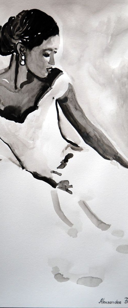 Ballerina  #28 / 42 x 29,7 cm by Alexandra Djokic