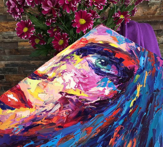 "She is" female portrait