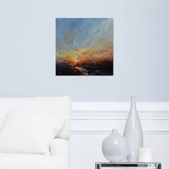 In the evening embrace