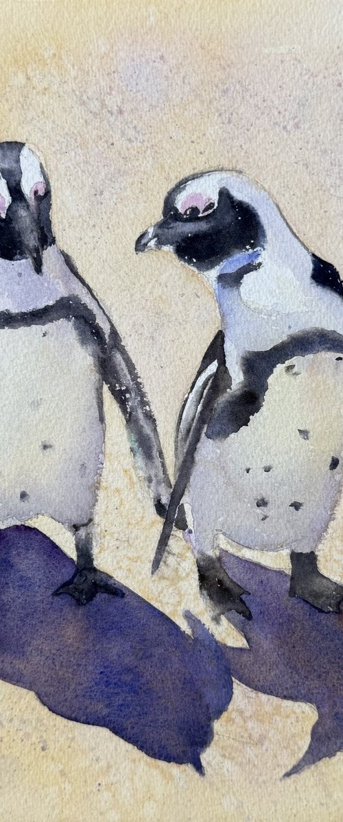 Penguin love by Shelly Du