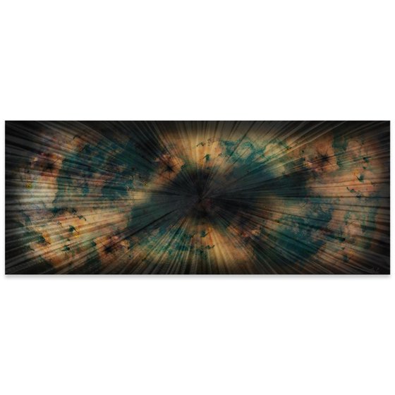 Organic Nebula 60 by Helena Martin - Original Abstract Art on Ground and Colored Metal