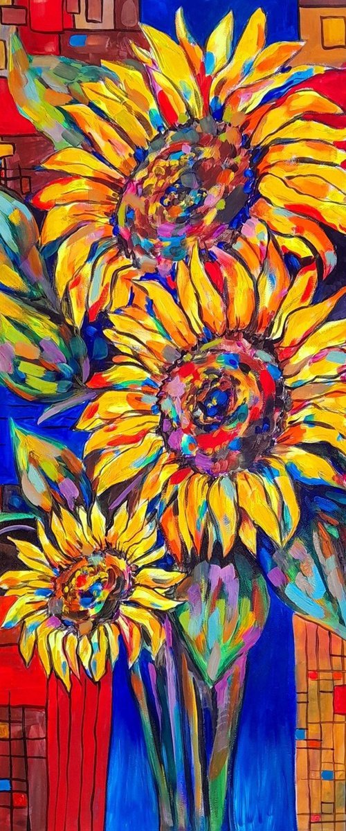 Radiant Sunflowers by Meliq Khazaryan