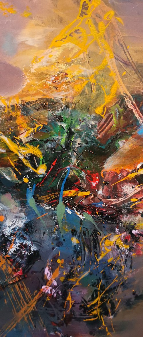 Beautiful autumn colors mindscape abstract landscape master Ovidiu Kloska by Kloska Ovidiu