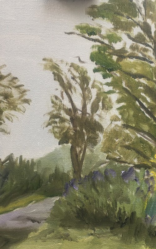 Trees in the rain, by Julian Lovegrove Art