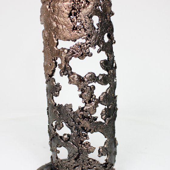 Spray can 9-22 - Bomb spray metal sculpture steel and bronze