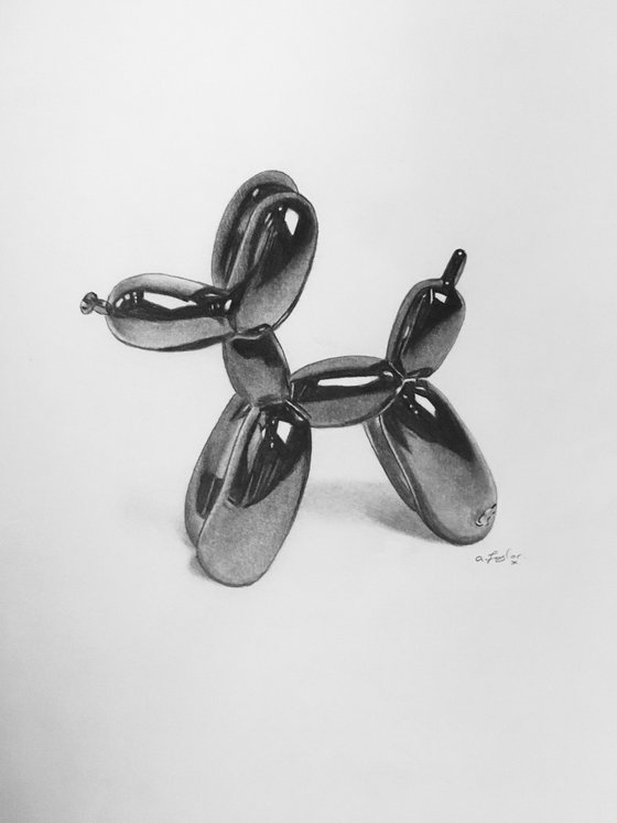 Graphite balloon dog