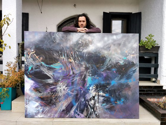 Gigantic Huge XXL Painting Childhood Dreams Desire To Fly By O KLOSKA