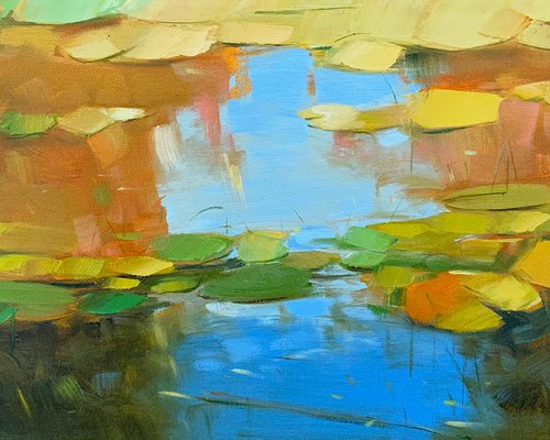 Autumn Palette, Original oil painting, Handmade artwork, One of a kind by Vahe Yeremyan
