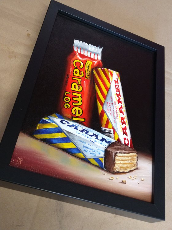 Tunnocks Caramel wafers still life