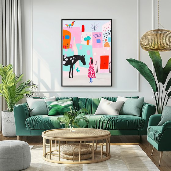 Girl and Horse