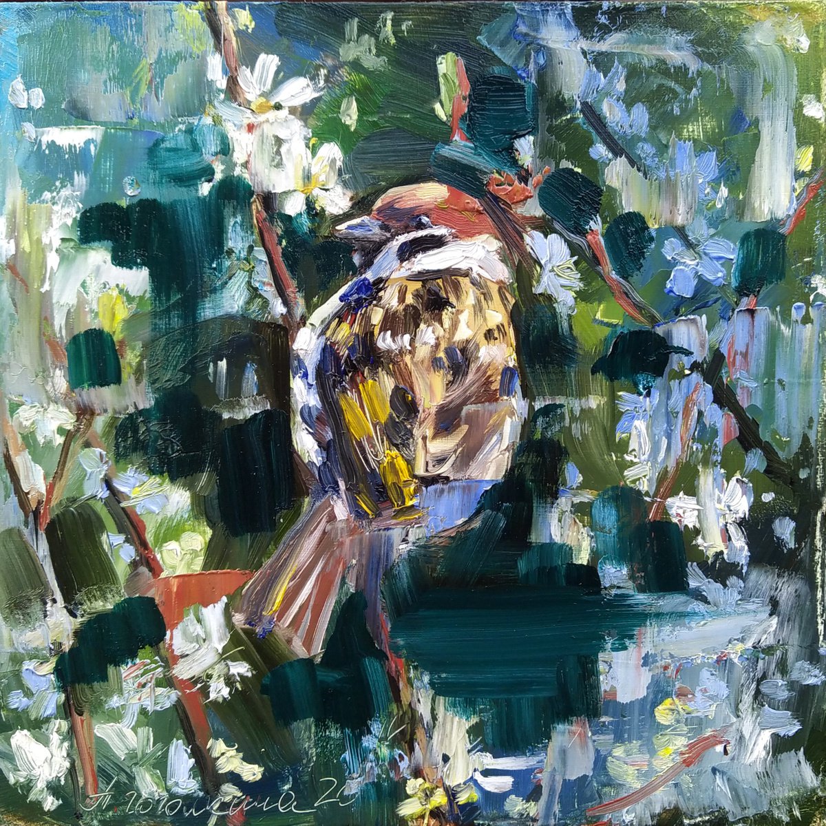 Sparrow bird 1 by Tatiana Gogolkina