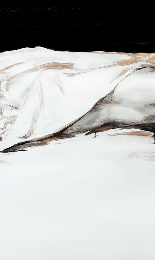 XXL Sleeping MM/Ink Modern Expressive Drawing /Celebrity/Portrait by Daria Yablon-Soloviova