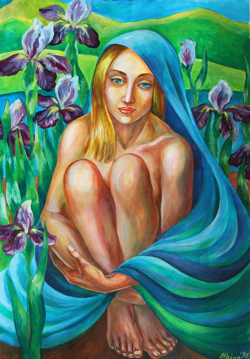Irises by Albina Kumirova