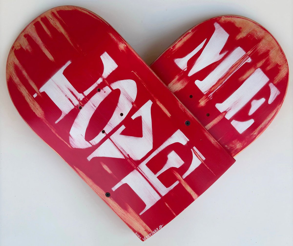 Urban And Pop Wood Sculpture , Love Me By Segutoart, 19 X 16, Artwork For Sale On Artfinder