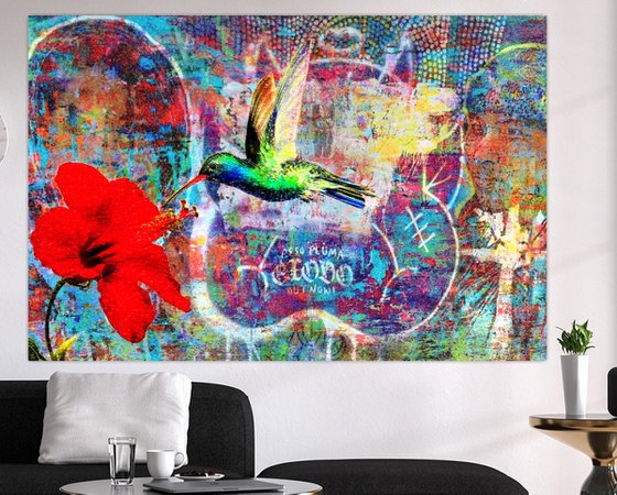 Street Art Hummingbird