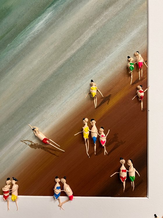 Freedom People Sea ,,On the Beach’‘ Eka Peradze Art