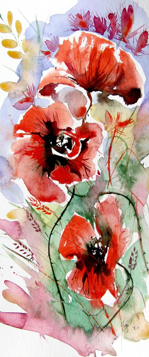 Playful poppies VI by Kovács Anna Brigitta