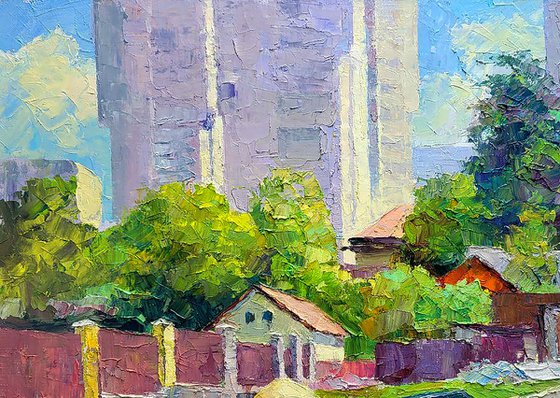 Along the city street