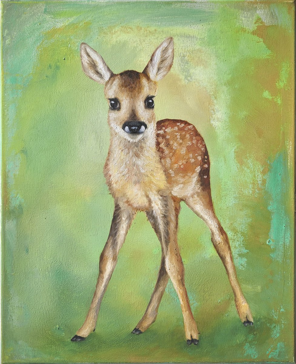 Young Fawn by Lisa Braun