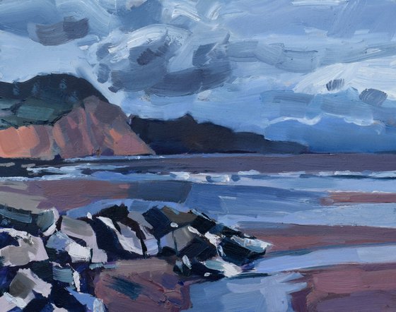 Sidmouth beach in Devon