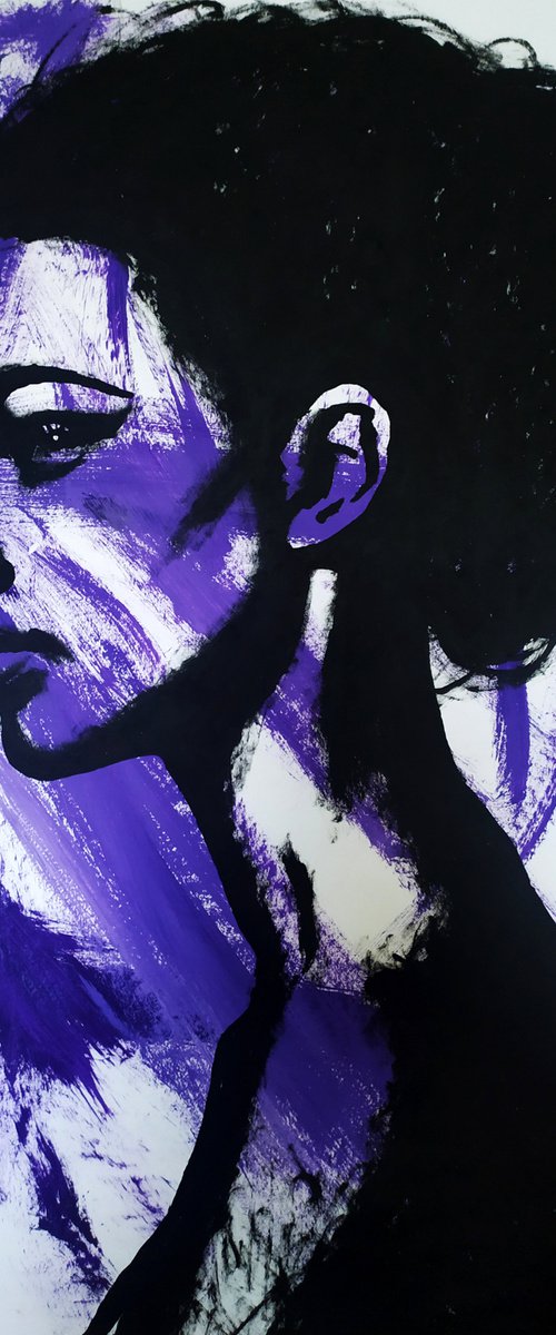 Purple girl #2 by Valera Hrishanin