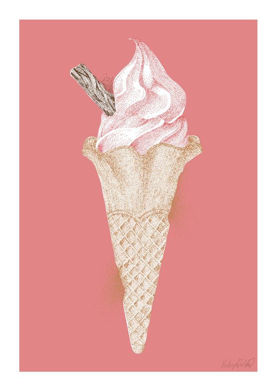 99p - Ice cream Illustration