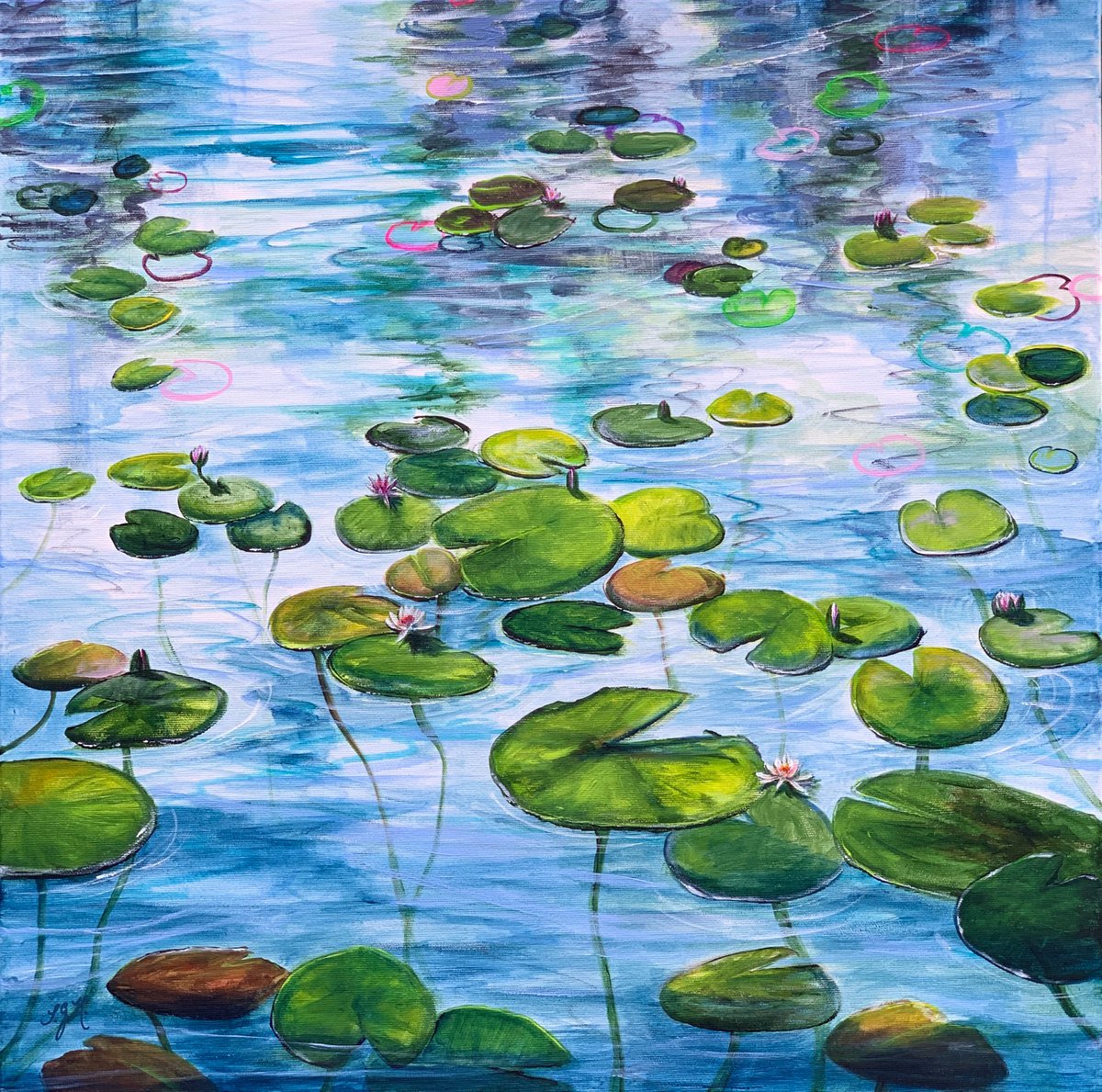 Water Lilies 4 by Sandra Gebhardt-Hoepfner