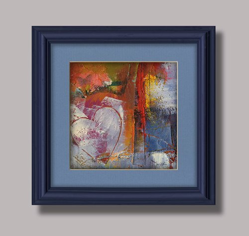 Moments in Life 2 - Framed Oil & Mixed Media by Kathy Morton Stanion by Kathy Morton Stanion