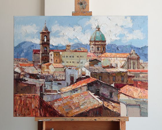 Sunlit Rooftops of Palermo